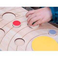 Juego didactico andreutoys sistema solar madera