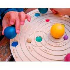 Juego didactico andreutoys sistema solar 3d madera