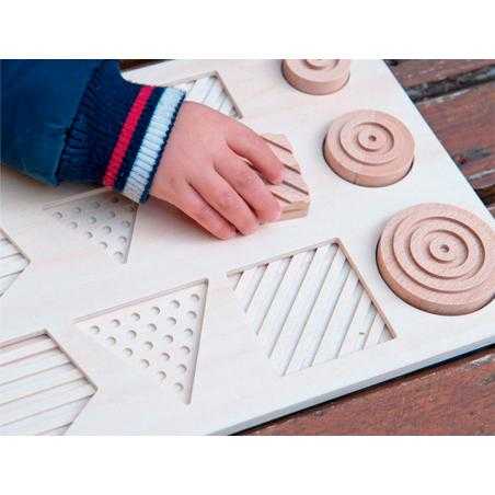 Juego didactico andreutoys formas geosensoriales madera 12 piezas