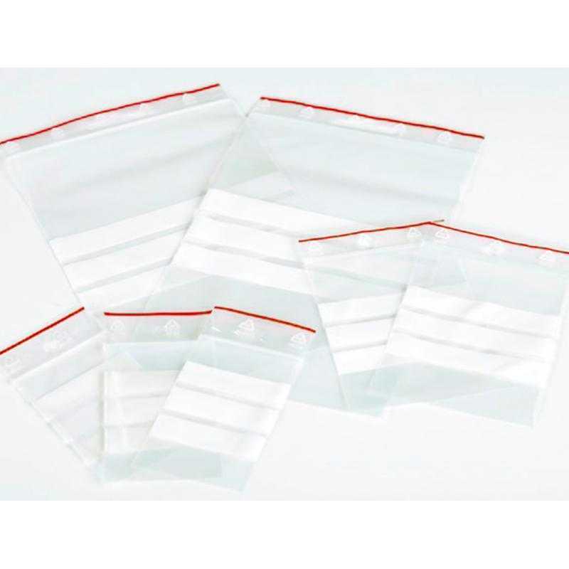Bolsa plastico autocierre q-connect 275x450 mm paquete de 100 unidades