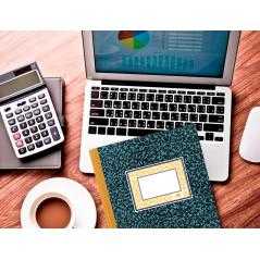 Libro liderpapel folio cartone 100 hojas cuentas corrientes debe haber y saldo