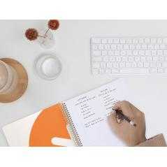 Cuaderno espiral liderpapel a4 micro antartik tapa dura 80h 100gr cuadro 5mm sin banda4 taladros color mostaza