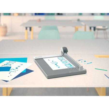 Cizalla de rodillo leitz precisión office a4+ base madera plastificada longitud corte 381 mm capacidad de