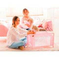 Cuna de viaje carlota color rosa 530x320x320 mm