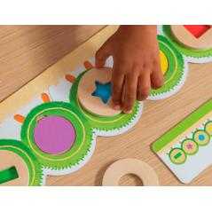 Juego goula didactico la oruga oli formas y colores