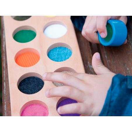 Juego didactico andreutoys cubos tactiles 10 texturas