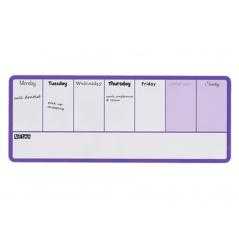 Planificador semanal nobo magnetico color violeta 140x360 mm