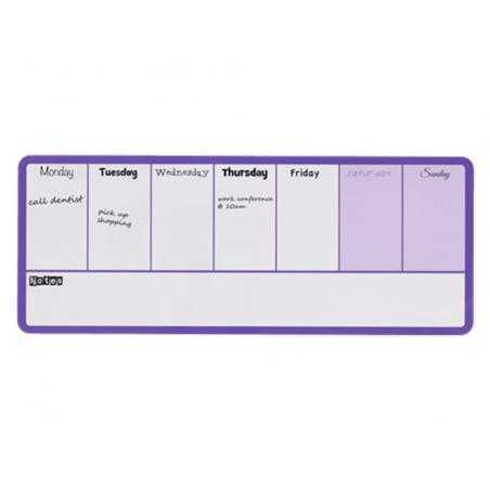 Planificador semanal nobo magnetico color violeta 140x360 mm