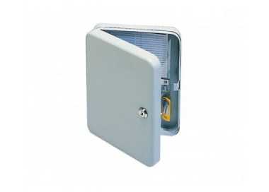 Armario metalico portallaves q-connect chapa de acero cerradura de seguridad 200x160x60 mm para 20 llaves