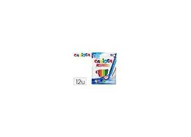 Rotulador carioca aquarelle punta de pincel caja de 12 colores surtidos