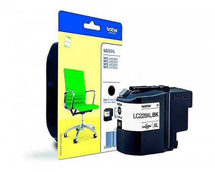 Ink-jet brother lc229xlbk mfc-j5320dw / 5620dw / 5625dw / 5720 dw negro 2400 pag