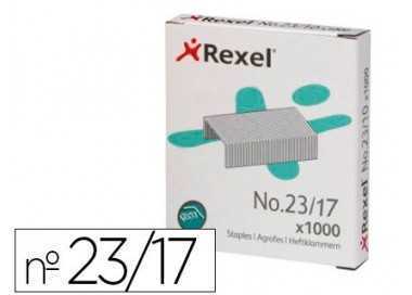 Grapas rexel 23/17 acero caja 1000 unidades