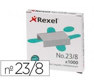 Grapas rexel 23/8 acero caja de 1000 unidades