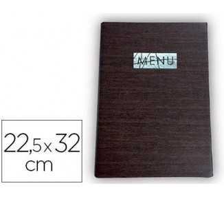 Porta menus liderpapel pu con sujeccion en esquinas para 2 hojas 22,5 x 32 cm