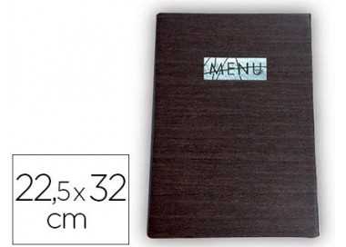 Porta menus liderpapel pu con sujeccion en esquinas para 2 hojas 22,5 x 32 cm