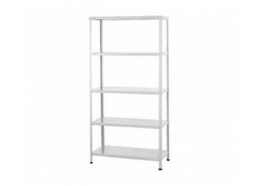 Estanteria metalica ar storage 180x90x40 cm 5 estantes 80 kg por estante color blanco