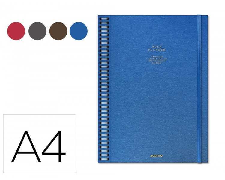 Cuaderno aula planner additio din a4 160 paginas plan anual y mensual con programacion y evaluacion catalan