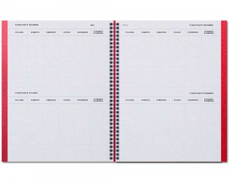 Cuaderno aula planner additio din a4 160 paginas plan anual y mensual con programacion y evaluacion catalan