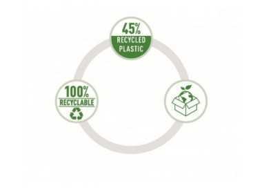 Taladrador petrus 85 recycle negro capacidad 25 hojas