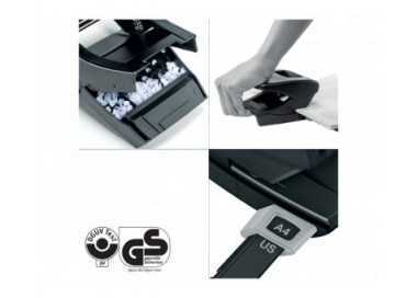 Taladrador petrus 85 recycle negro capacidad 25 hojas