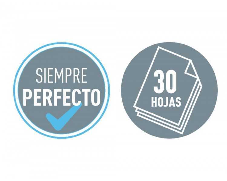 Taladrador petrus 85 recycle negro capacidad 25 hojas