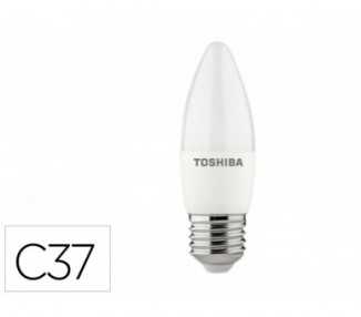 Bombilla led toshiba c37 e27 5w 3000k luz fria