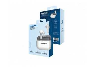 Auricular daewoo tws in-ear bluetooth 5.3 con estuche de carga usb tipo-c autonomia 6 horas color blanco Auricular daewoo tws in-ear bluetooth 5.3 con estuche de carga usb tipo-c autonomia 6 horas color blanco