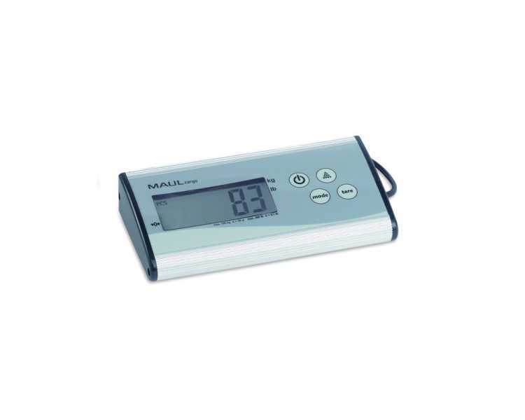 Bascula para paquetes maul cargo con visor separado 120 kg precision pesaje 50 gr color acero inoxidable