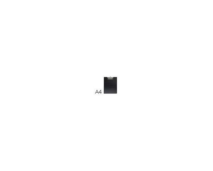 Portanotas maul flexx din a4 polipropileno con pinza color negro