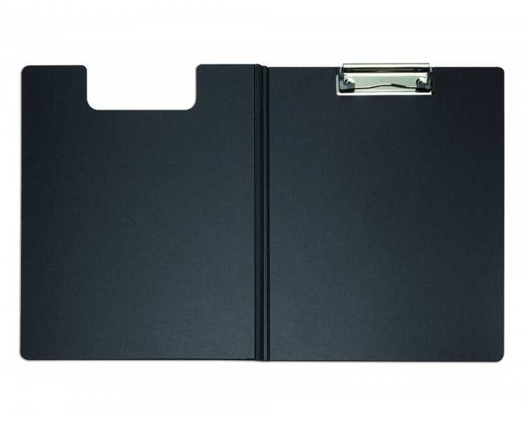 Portanotas maul flexx din a4 polipropileno con pinza color negro