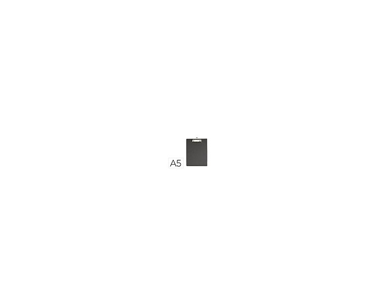 Portanotas maul din a5 carton plastificado pvc con pinza color negro