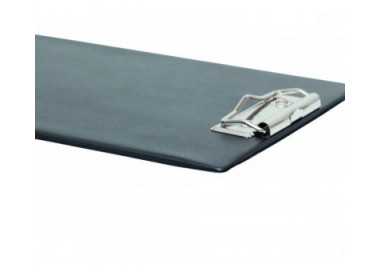 Portanotas maul din a5 carton plastificado pvc con pinza color negro