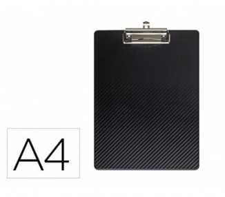 Portanotas maul flexx din a4 polipropileno con pinza color negro