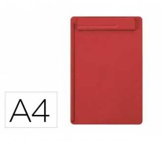 Portanotas maul go din a4 plastico reciclado con pinza color rojo