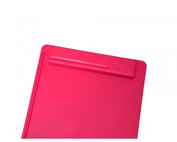 Portanotas maul go din a4 plastico reciclado con pinza color rojo