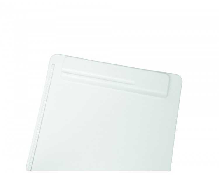 Portanotas maul go din a4 plastico reciclado con pinza color blanco