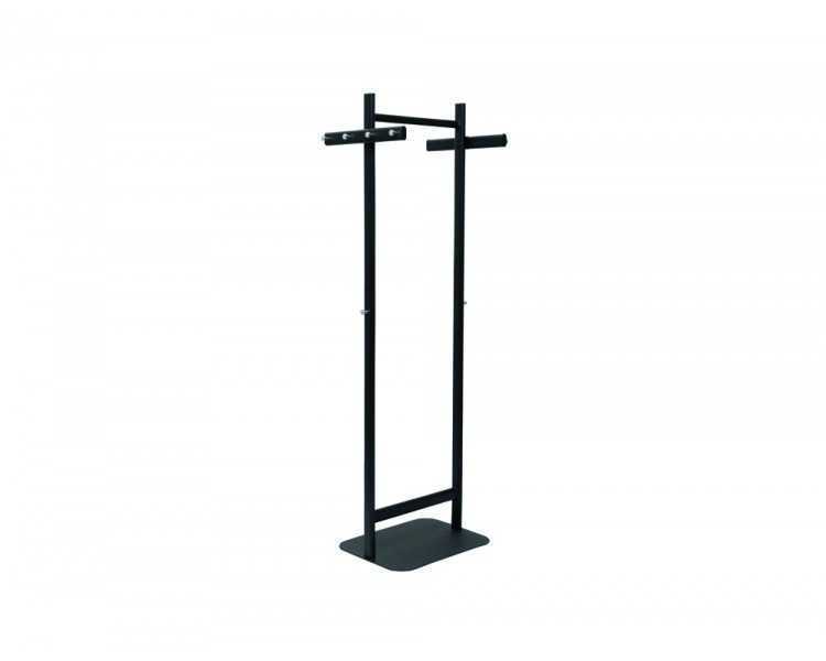 Perchero metalico maul salsa 8 colgadores color negro 520x1730x400 mm