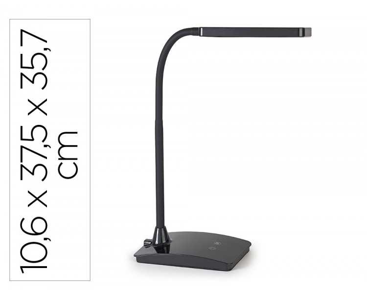Lampara de escritorio maul led pearly tres niveles intensidad color negro 106x375x357 mm