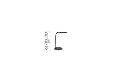 Lampara de escritorio maul led pearly tres niveles intensidad color negro 106x375x357 mm
