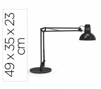 Lampara de escritorio maul study con base color negro 490x350x230 mm