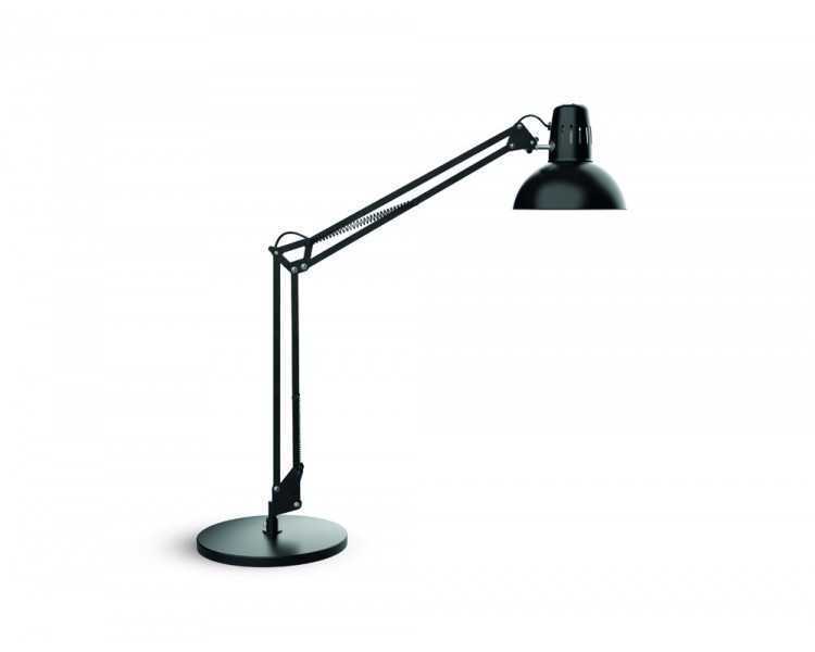 Lampara de escritorio maul study con base color negro 490x350x230 mm