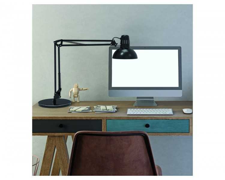 Lampara de escritorio maul study con base color negro 490x350x230 mm