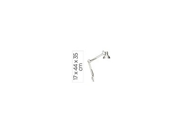 Lampara de escritorio maul study con pinza color plata 170x440x350 mm