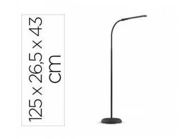 Lampara de pie maul led pirro aluminio color negro 1250x265x430 mm