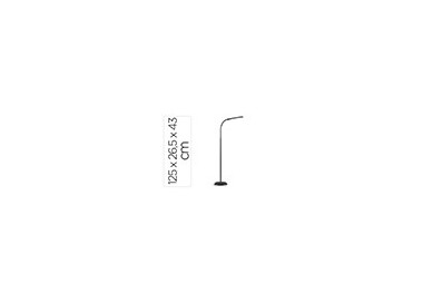 Lampara de pie maul led pirro aluminio color negro 1250x265x430 mm