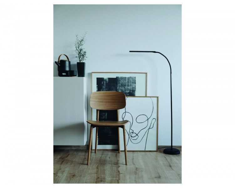 Lampara de pie maul led pirro aluminio color negro 1250x265x430 mm