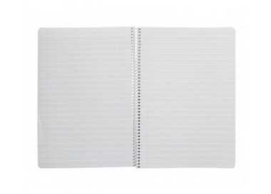 Cuaderno espiral liderpapel din a4 pautaguia tapa dura 80h 90 gr cuadro pautado 3mm color verde