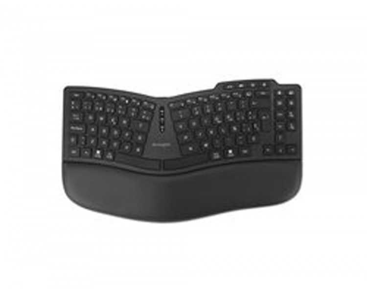 Teclado kensington pro fit ergo kb675 eq tkl ergonomico inalambrico color negro