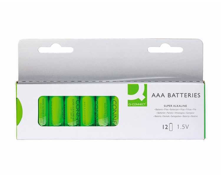 Pila q-connect alcalina aaa blister con 12 unidades