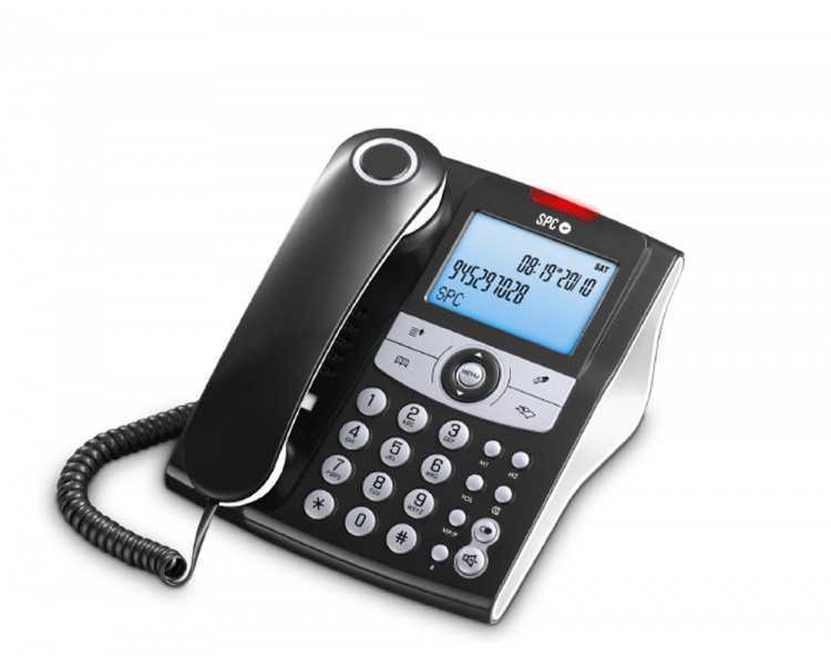 Telefono spc sobremesa/mural elegance pantalla 2,9/' retroiluminada con rellamada 8 niveles volumen opcion mute